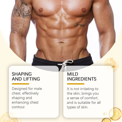 Man Chest Firming Oil Gynecomastia Tightening Remove Excess Fat Strengthen Chest Muscles - LKBA