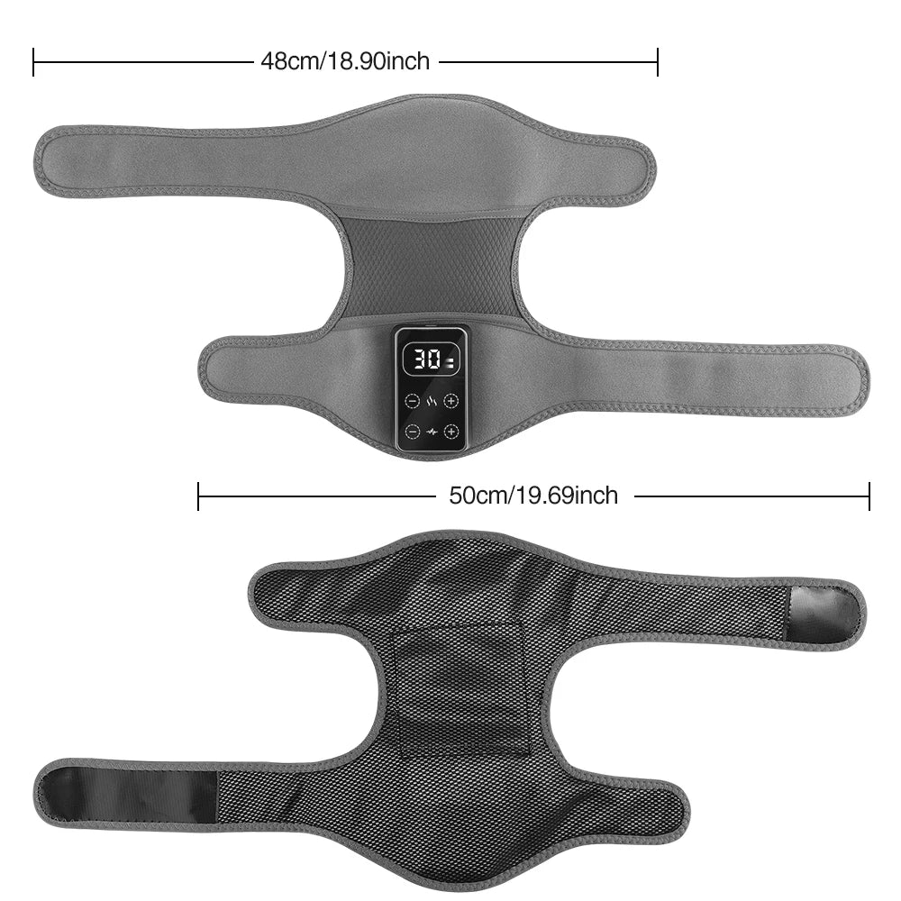 3 in 1 Cordless Thermal Knee Pad Knee Shoulder Massager Vibration Leg Arm Joint Brace Muscle Relax Joint Brace Muscle Relaxation