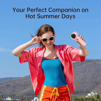 Handheld Fan 6 Speed 3000mAh Battery Personal Digital Display USB Rechargeable for Travel Outdoor School Gift Idea - LKBA