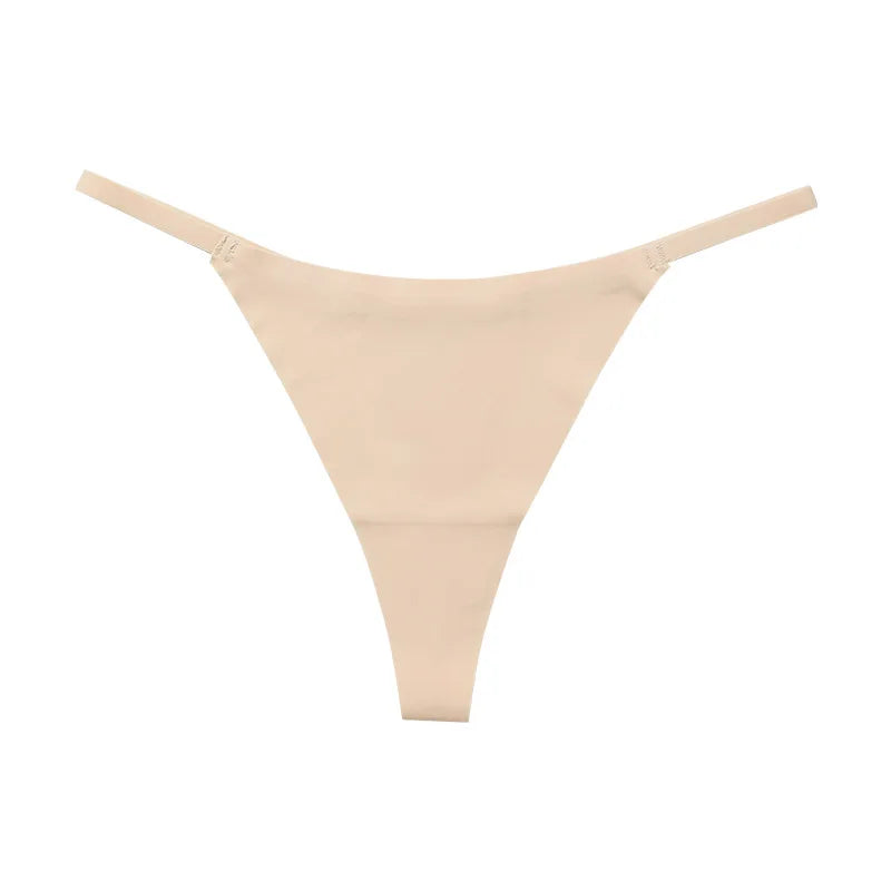 Hot Sale Sexy Ladies T-back Skin-friendly Underpants Stretch Thongs Women Underwear G-string seamless panties for women - LKBA