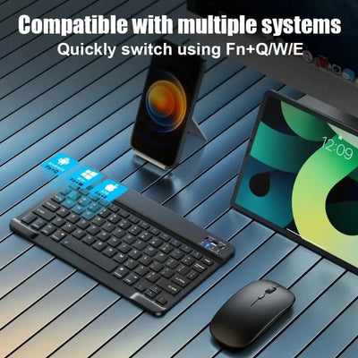 Bluetooth Keyboard for iPad 10th Generation iPad Pro 13 12 11 10 9 8 7 Inch iPad Air 13 11th iPad Mini, Tablets - LKBA