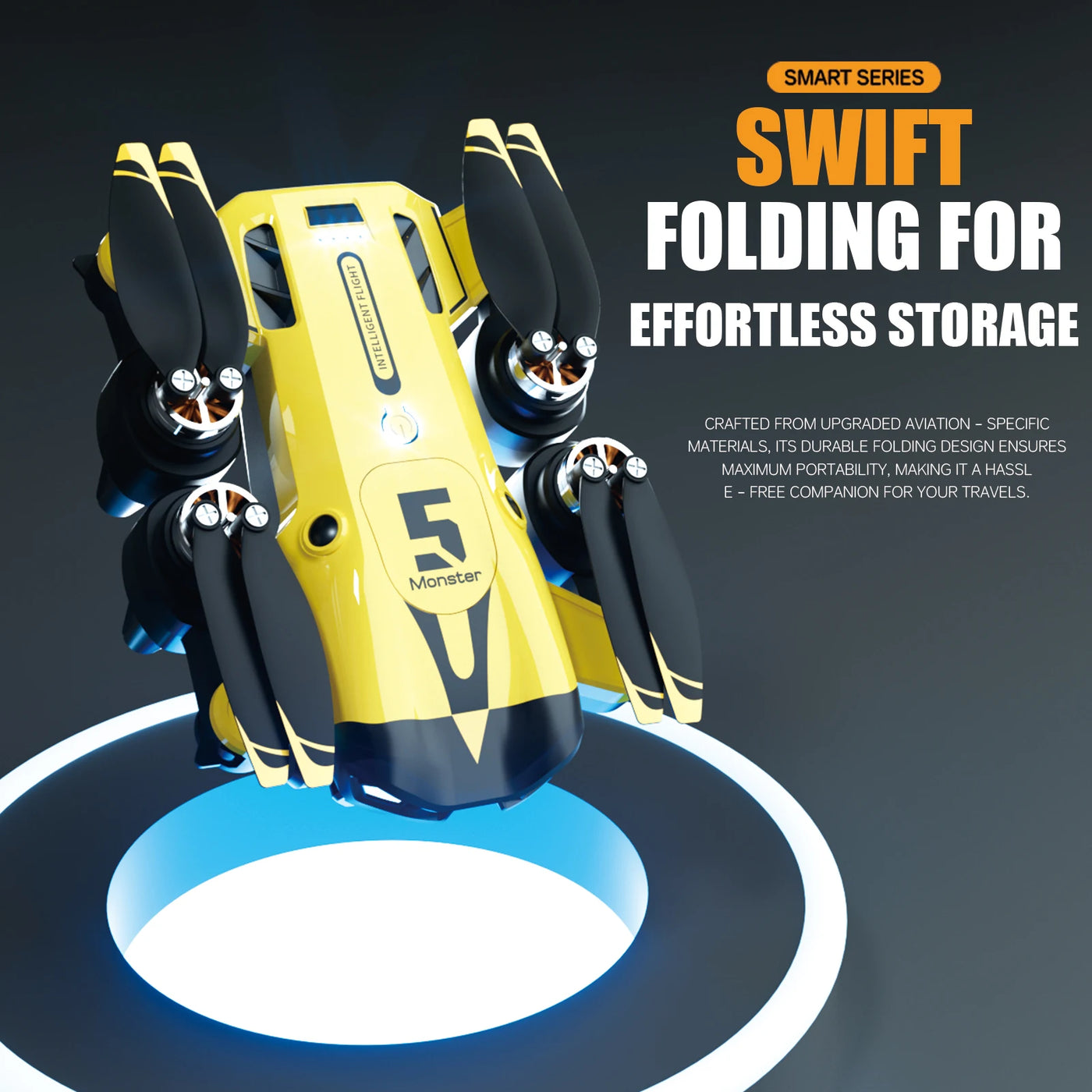 M5 Drone Professional 8K Wide-Angle HD Triple Camera Wi-Fi FPV Height Hold RC Drone Aircraft Quadrotor Adult - LKBA