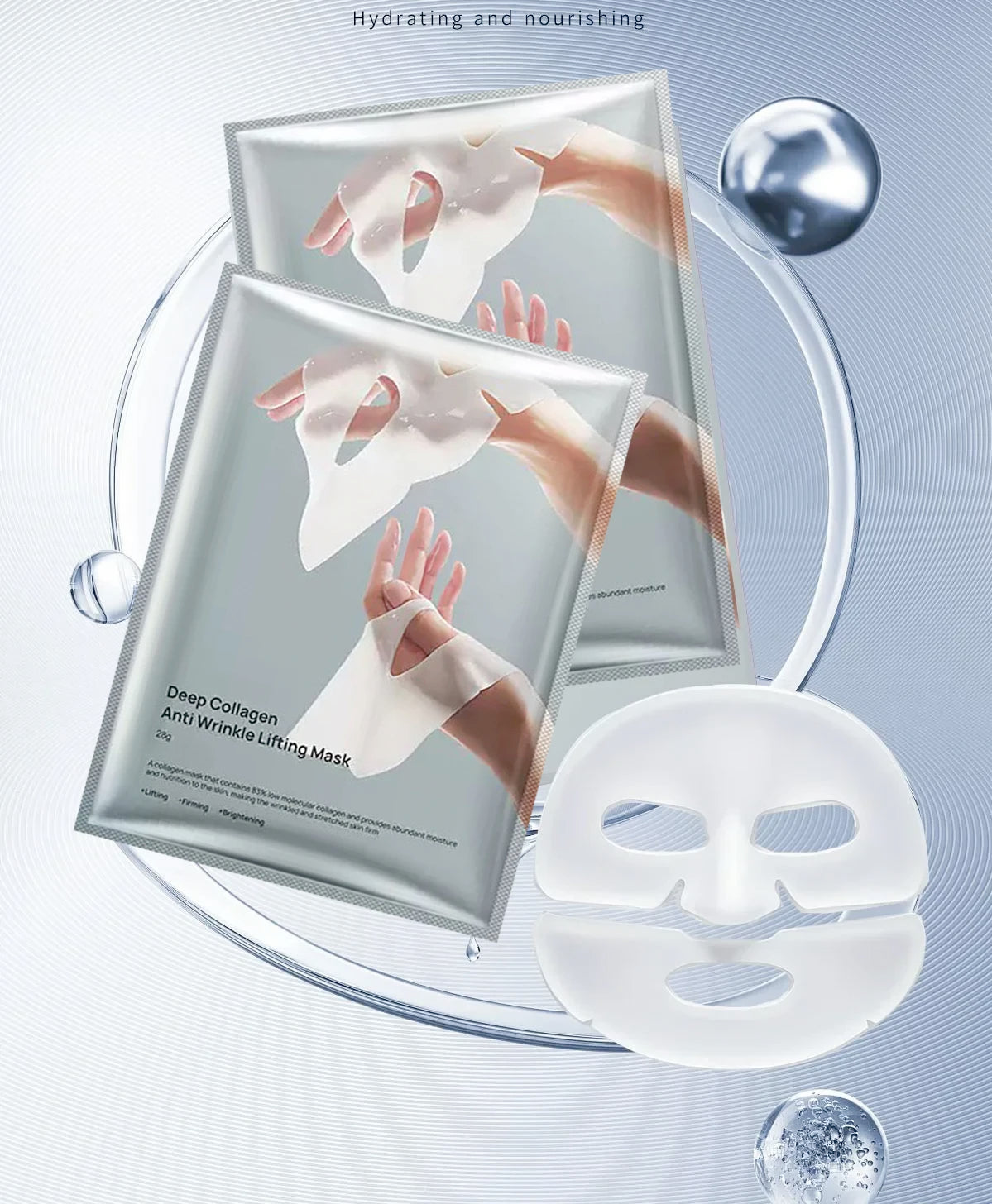 Deep Collagen Anti Wrinkle Lifting Mask Collagen Face Mask Overnight, Deep Collagen Mask for Lifting Firming Moisturizing - LKBA
