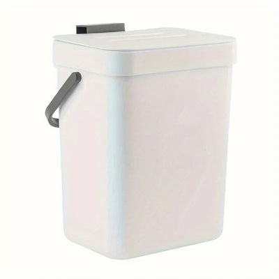 Space-Saving Quiet-Close Trash Can - 3/5L, Eco-Friendly Sealed Bin for Kitchen & Office - LKBA