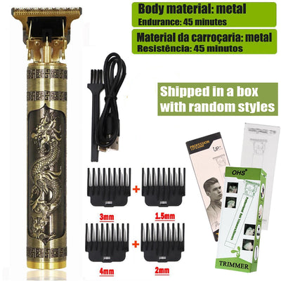 T9 Hair Clipper Repair Beard Shaving Body Hair Trimmer Clippers Electric Machine Men Haircut Machine 0mm Barber Shaver - LKBA