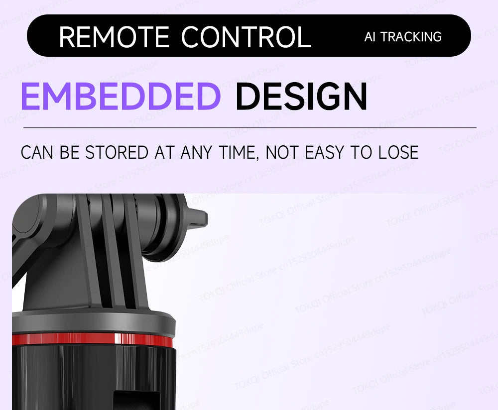 C22 AI Face Tracking Handheld Gimbal Stabilizer 360° Rotation Shoot Selfie Stick Tripod - LKBA