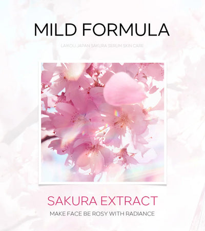 LAIKOU 17ML Japan Sakura Serum Vitamin C Nourish Essense Oil Control 24K Gold Serum Rose Blueberry Skin Care Smoothing Facecare - LKBA