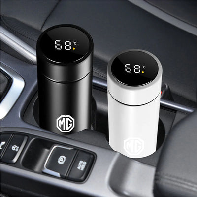 Car 500ml Smart Thermo Mug Drink Flask Temperature Display For MG ZS 5 7 6 Cyberster MG4 EV ES5 HS ONE GT GS MG3 EZS 3SW Scorpio - LKBA