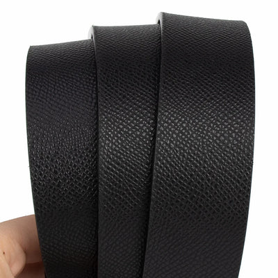 Men Business Belts Famous Brand Durable Leather Belt Dark Color - LKBA