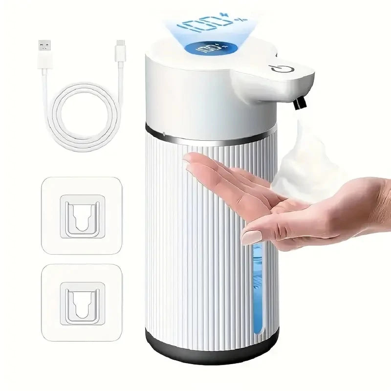 420ML Large Capacity Automatic Smart Senor Soap Dispenser Wall-Mounted Electric Foam/Liquid Model Hand Dish Washing Pump Machine - LKBA