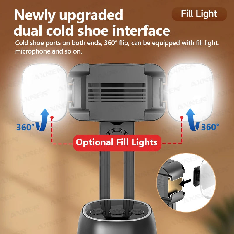 360°Rotating P05 AI Face Tracking Desktop Gimbal Stabilizer Intelligent Follow Shoot Gesture Control - LKBA