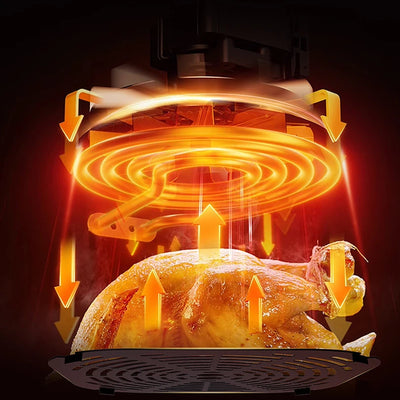 10L Large Capacity Air Fryer Multifunctional Electric Oven with Touch Screen Non-stick Pan - LKBA