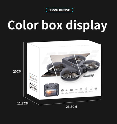 New X226 Mini RC Drone with Professional 8K HD Dual Camera 6Axis Headless Mode 360 Fly Remote Quadcopter