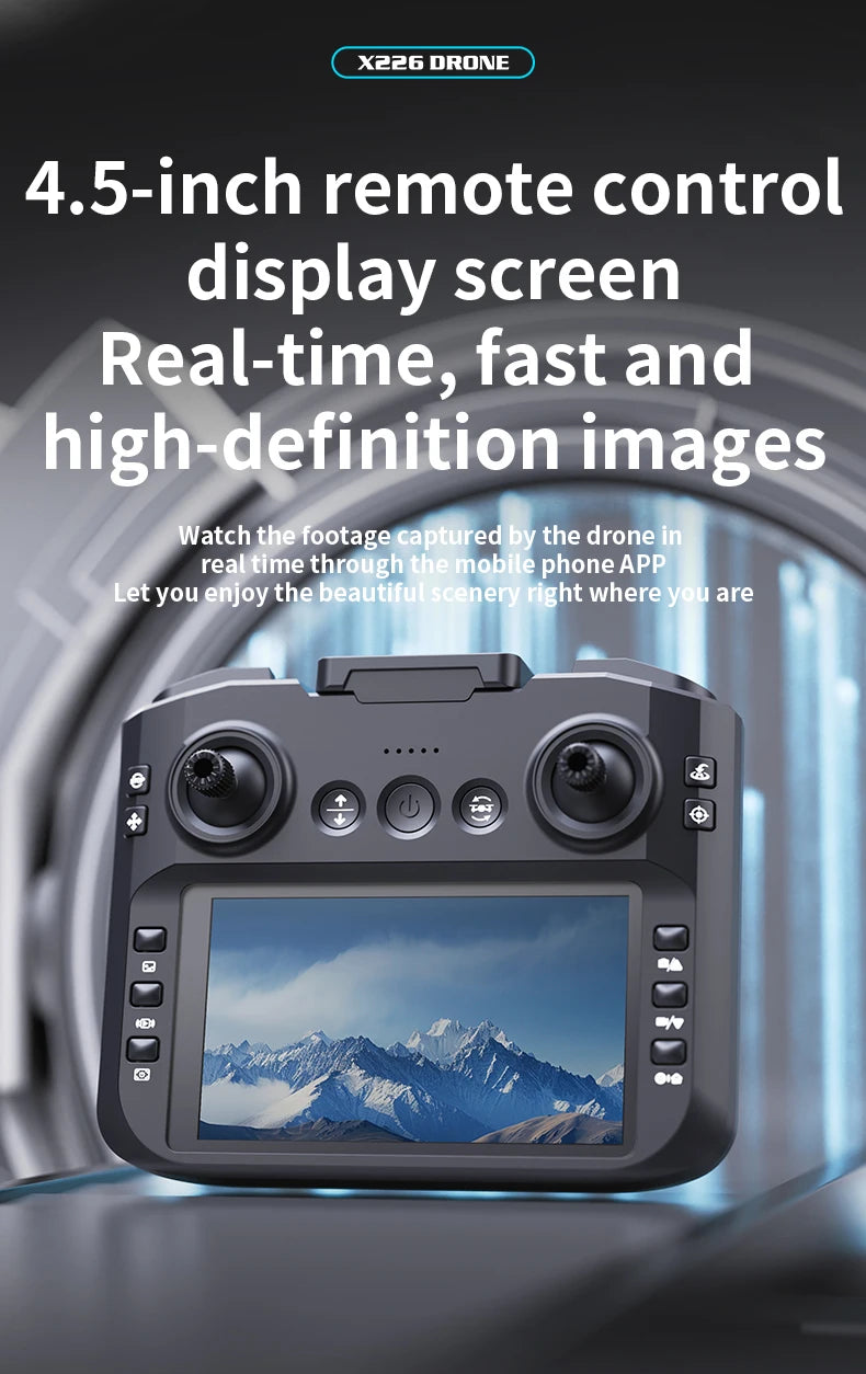 New X226 Mini RC Drone with Professional 8K HD Dual Camera 6Axis Headless Mode 360 Fly Remote Quadcopter - LKBA