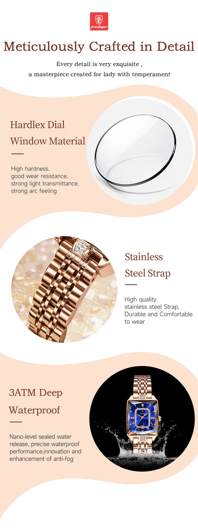 POEDAGAR Luxury Casual Ladies Watch Stainless Steel Waterproof Date Fashion Woman Wristwatch High Quality Quartz Women's Watches - LKBA