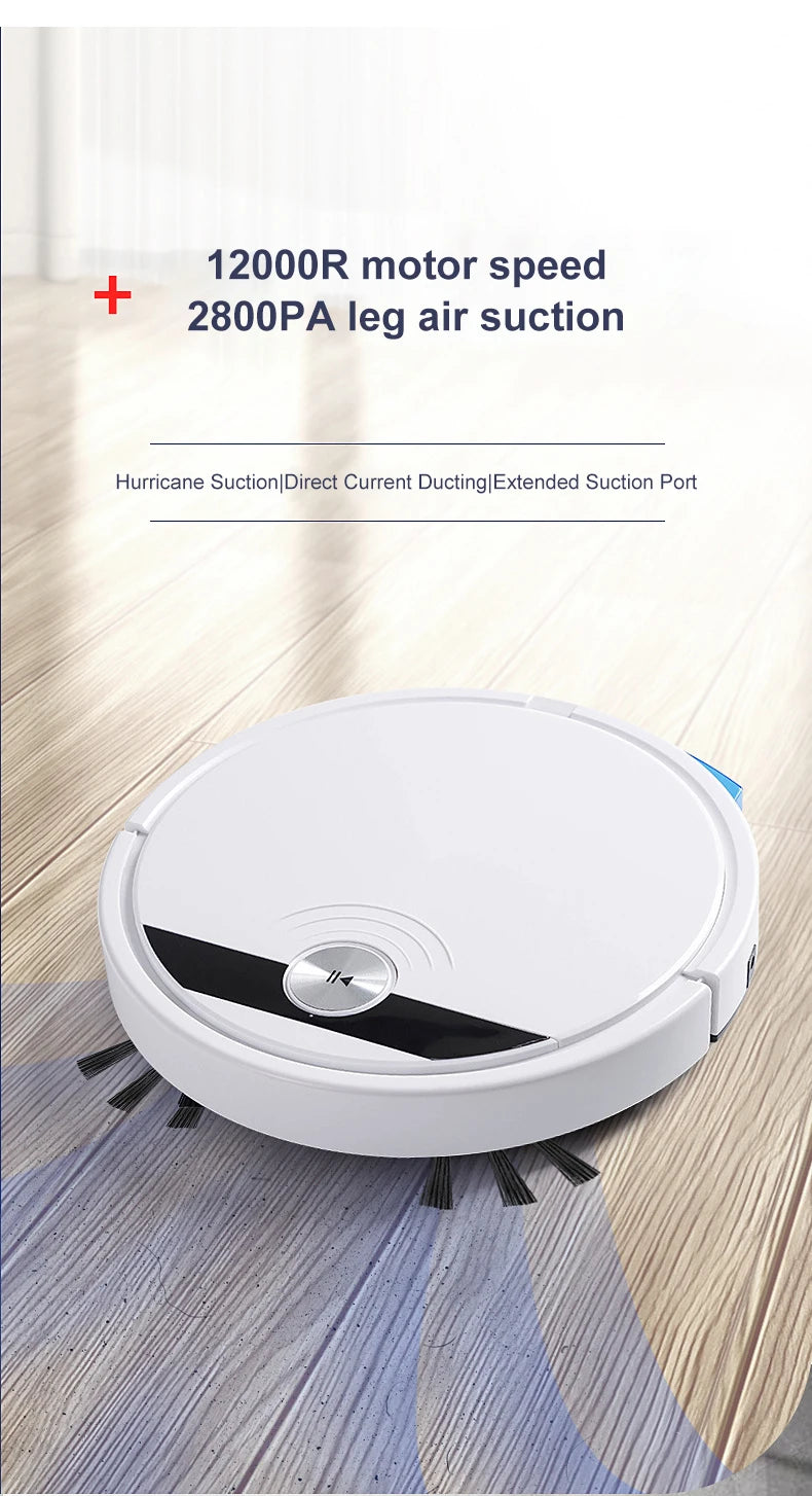 2024 NEW 2800PA 3-in-1 RS800 With Remote Control & APP Super Quiet Smart Robot Vacuum Cleaner Wet & dry Mopping Floor Home Appliance - LKBA