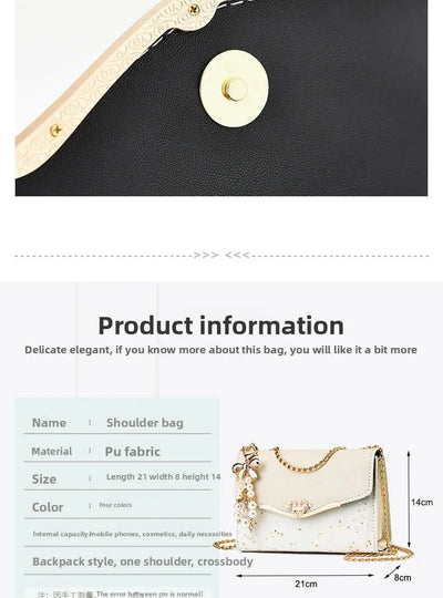 Spring and summer new sequined women's shoulder crossbody Korean - LKBA