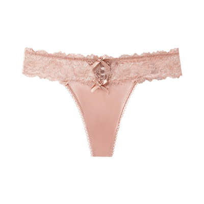 Sexy G-String Trousers Ladies Lace Floral Bikini Underpants Low-Rise Mesh Hollow Underwear Thong Panties Lingerie - LKBA