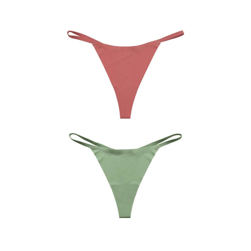 Hot Sale Sexy Ladies T-back Skin-friendly Underpants Stretch Thongs Women Underwear G-string seamless panties for women - LKBA