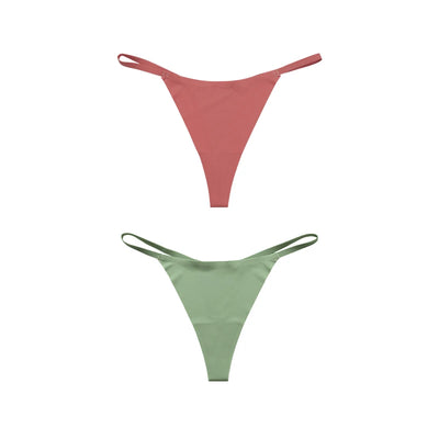 Hot Sale Sexy Ladies T-back Skin-friendly Underpants Stretch Thongs Women Underwear G-string seamless panties for women - LKBA
