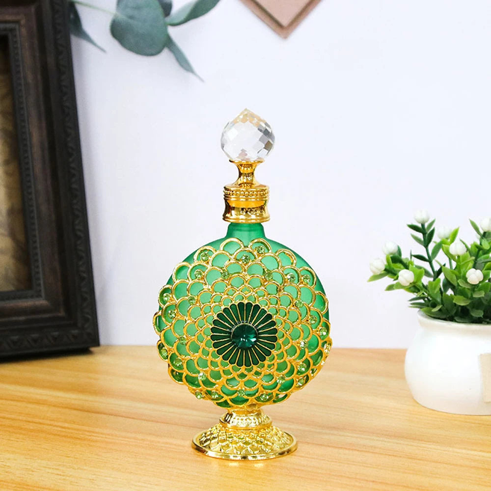30ml Luxury Vintage Perfume Bottles parfum Mini Travel Essentials Oil Glass Dubai Refillable Perfume Refill mini Dropper Bottle - LKBA