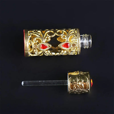 Alloy Dropper Arabian Style Dubai Middle East Style Perfume Bottles Cosmetic Container Refillable Bottles Essential Oil Bottles - LKBA