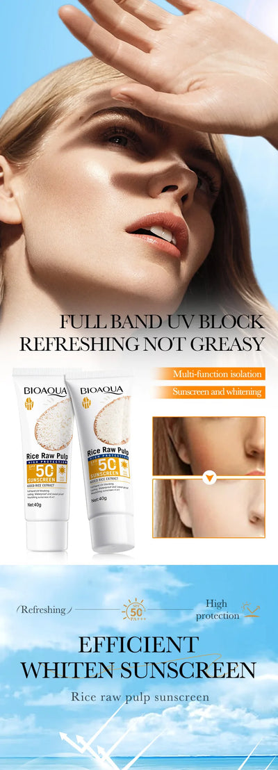 Facial Sunscreen Cream SPF 50+ Body Protector Solar Lotion Long-Lasting UV Protection Sun Sunburn - LKBA