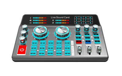 Live Sound Card for Mobile & Computer Universal Recording Mic Head Dedicated for Singing and Live Streaming - LKBA