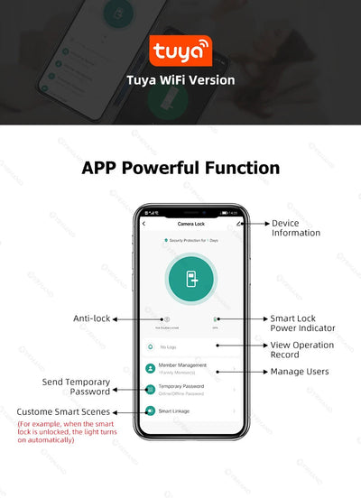 Real Time Intercom Palm Vein Recognition Intelligente Tuya Wifi  3DFace Unlock Outdoor Front Smart Digital Door Lock With Camera - LKBA