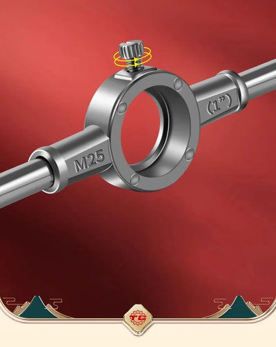 Hand Tap and Die Set with Handle for Thread Repair Rethreading Screws Combination Tool Kit Manual Socket Wrench Thread Repair - LKBA