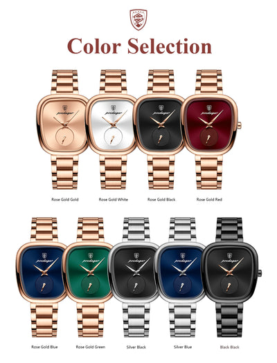 POEDAGAR Luxury Elegant Watch For Woman Waterproof Stainless Steel Quartz Women's Watches Simple High Quality Ladies Wristwatch - LKBA