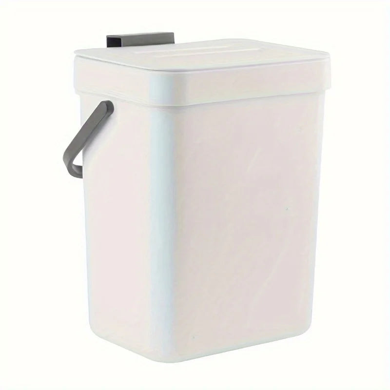 Space-Saving Quiet-Close Trash Can - 3/5L, Eco-Friendly Sealed Bin for Kitchen & Office - LKBA