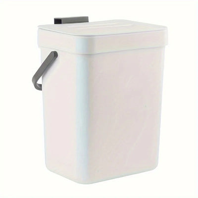 Space-Saving Quiet-Close Trash Can - 3/5L, Eco-Friendly Sealed Bin for Kitchen & Office - LKBA