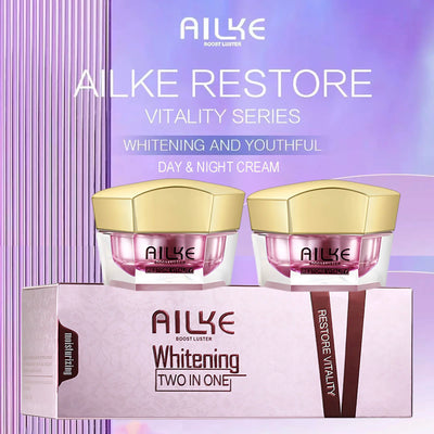 AILKE Face Cream With Hyaluronic Acid, Whitening Moisturizing Lifting Anti-aging, Women Sleeping Dry Korean Bleaching Skin Care - LKBA