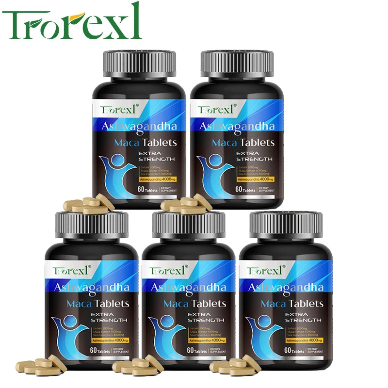 Organic Ashwagandha Pills Men Enhancing Supplement Improve Size Endurance Supports Reproductive Health Natural Energize - LKBA