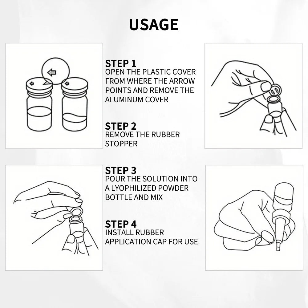 Niacinamide Oligopeptide VC Lyophilized Powder Face Serum Anti Aging Brightening Moisturizing Essence for All Skin Skincare - LKBA