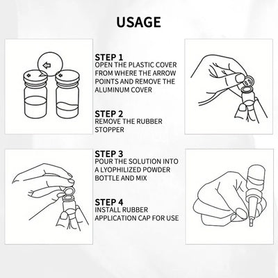 Niacinamide Oligopeptide VC Lyophilized Powder Face Serum Anti Aging Brightening Moisturizing Essence for All Skin Skincare - LKBA