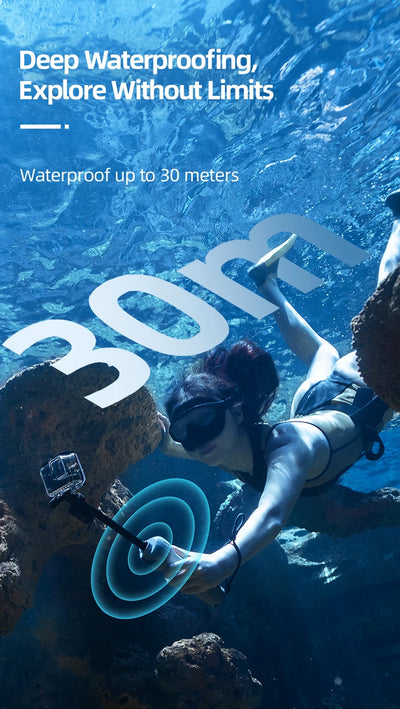 Underwater Selfie Stick Waterproof Diving Extendable Selfie Stick Wireless Remote Control - LKBA