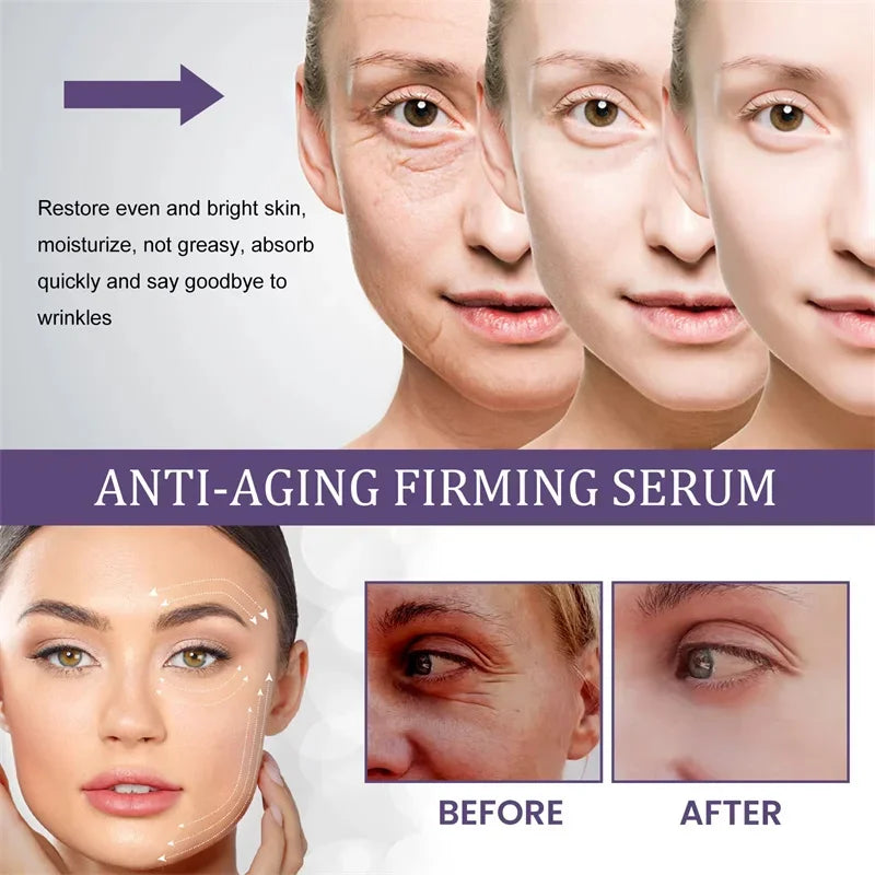 Remove Wrinkle Face Serum Lift Firming Anti-Aging Fade Fine Lines Whitening Brightening Moisturizer Skin Care - LKBA