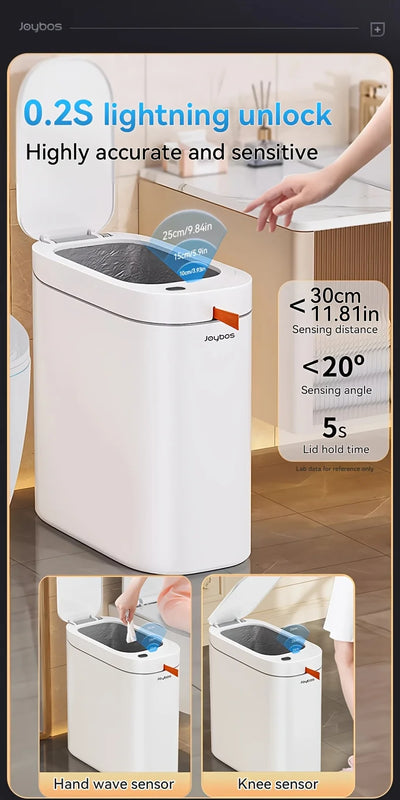 Smart Sensor Trash Can JOYBOS Rechargeable Auto Adsorption Bag Garbage Can For Toilet Living Room Kitchen Household Items - LKBA