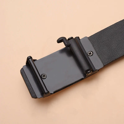 New Men's Toothless Automatic Buckle Belt - Casual & Business Versatile Waist Belt, Stylish & Trendy for Young Adults - LKBA