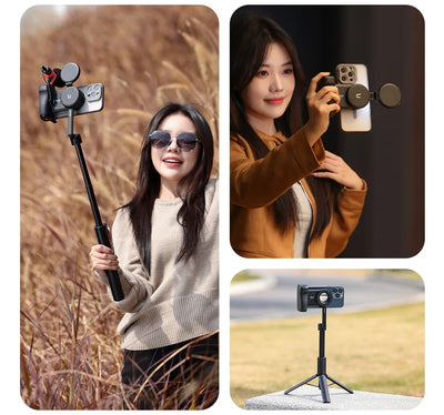 Ulanzi MA35 MagSafe Smartphone Camera Shutter Grip Bluetooth Selfie Handle As Camera Photo Stabilizer Vertical Horizontal Shoot - LKBA
