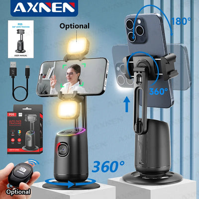 360°Rotating P05 AI Face Tracking Desktop Gimbal Stabilizer Intelligent Follow Shoot Gesture Control - LKBA