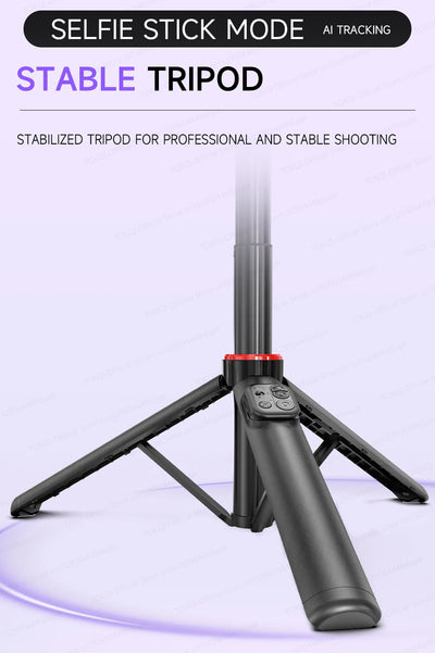 C22 AI Face Tracking Handheld Gimbal Stabilizer 360° Rotation Shoot Selfie Stick Tripod - LKBA