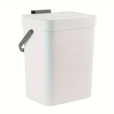 Space-Saving Quiet-Close Trash Can - 3/5L, Eco-Friendly Sealed Bin for Kitchen & Office - LKBA