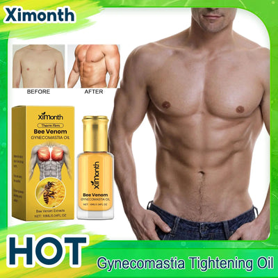 Man Chest Firming Oil Gynecomastia Tightening Remove Excess Fat Strengthen Chest Muscles - LKBA