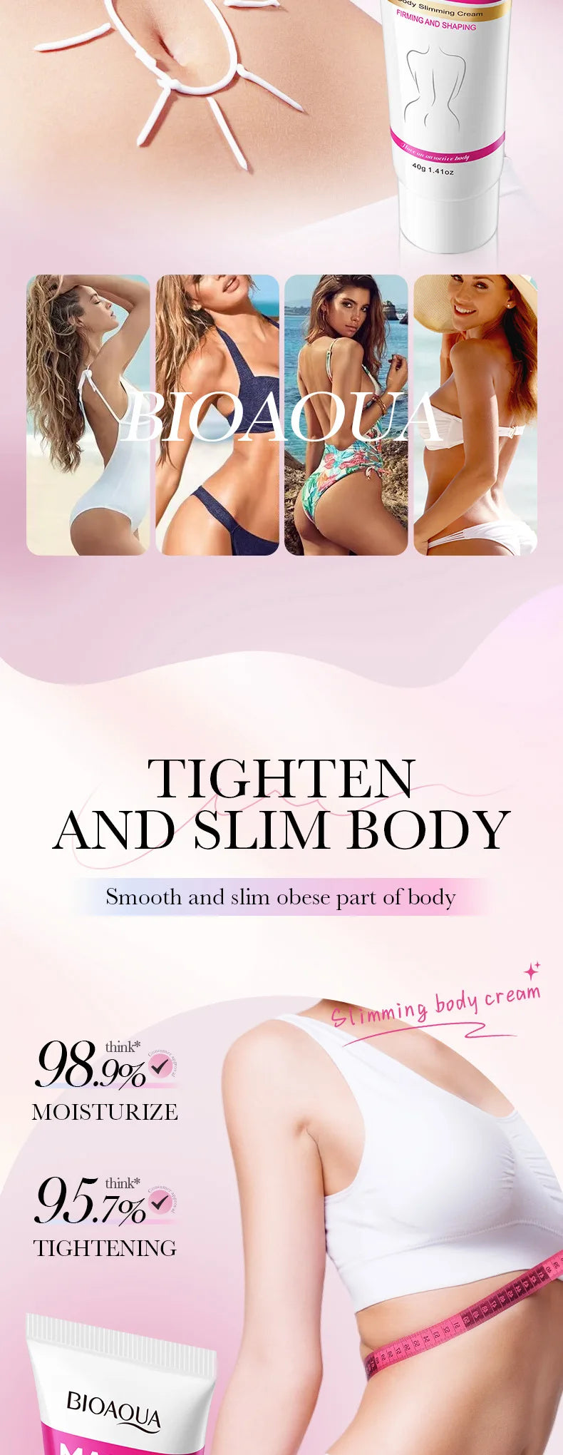Fast Slimming Cream Weight Loss Remove Cellulite Sculpting Fat Burning Massage Firming Lifting Quickly Niacinamide Body Care 40g - LKBA