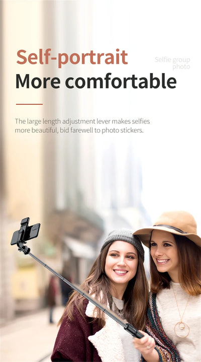 3 In 1 Bluetooth Wireless Selfie Tripod with Fill Light Shutter Remote Control - LKBA