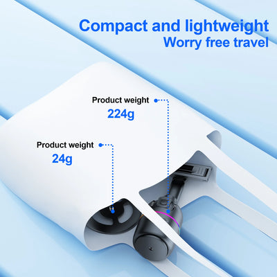 P03 Stabilizer 360°Auto Face Tracking AI Gimbal All-in-one Desktop Phone Holder Tripod For Smartphone Video Vlog Live - LKBA