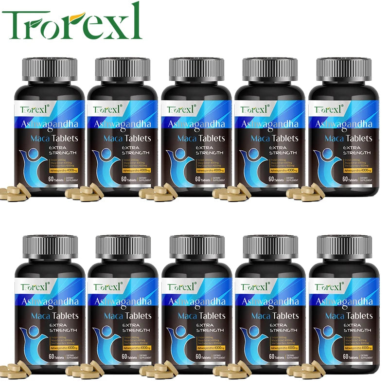 Organic Ashwagandha Pills Men Enhancing Supplement Improve Size Endurance Supports Reproductive Health Natural Energize - LKBA